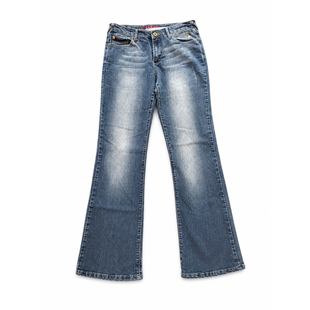 Baby Phat Jeans Womens 9/10 Bootcut Y2K Mid Rise Medium Wash Stretch Denim